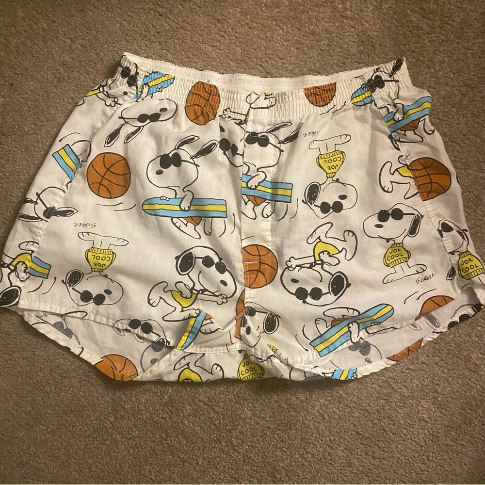 Vintage Hanes Snoopy Basketball Graphic Boxers
